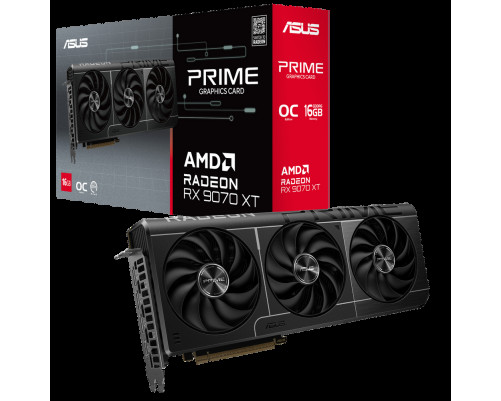 Видеокарта ASUS PRIME-RX9070XT-O16G 16GB, GDDR6/256-bit Видеокарта ASUS PRIME-RX9070XT-O16G 16GB, GDDR6/256-bit