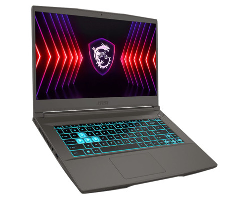 Ноутбук MSIThin 15 B12VE-2836XRU Intel Core i7-12650H/16Gb/SSD1Tb/RTX 4050 6Gb/15.6"/IPS/FHD/144Hz/NoOS/Cosmos Gray (9S7-16R831-2836)