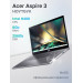 Ноутбук Acer Aspire 3 A317-55P-C5KT Intel Processor N100/8Gb/SSD256Gb/17.3"/IPS/FHD/60Hz/NoOS/Silver (NX.KDKCD.008)