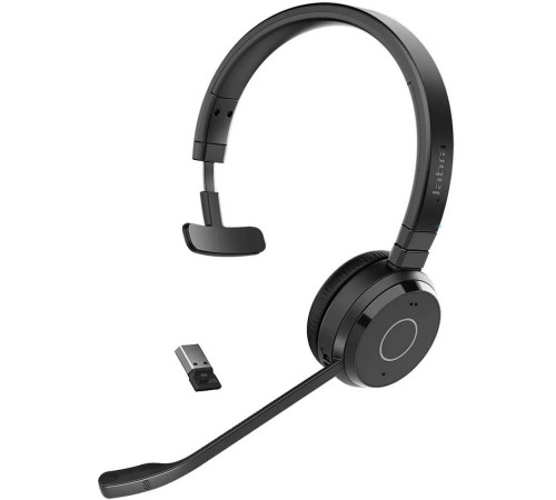 Гарнитура беспроводная Jabra Evolve 65 TE, Link 390a MS Mono, черный