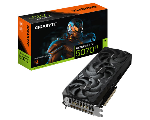Видеокарта Gigabyte RTX5070Ti WINDFORCE SFF 16GB, GDDR7/256-bit Видеокарта Gigabyte RTX5070Ti WINDFORCE SFF 16GB, GDDR7/256-bit