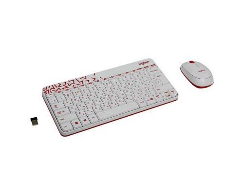 Комплект (клавиатура/мышь) беспроводной Logitech MK240, белый Комплект (клавиатура/мышь) беспроводной Logitech MK240, белый