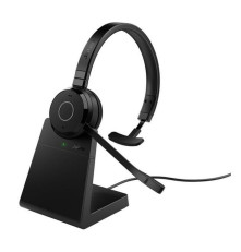 Беспроводная гарнитура Jabra Evolve 65 TE с подставкой, черный
