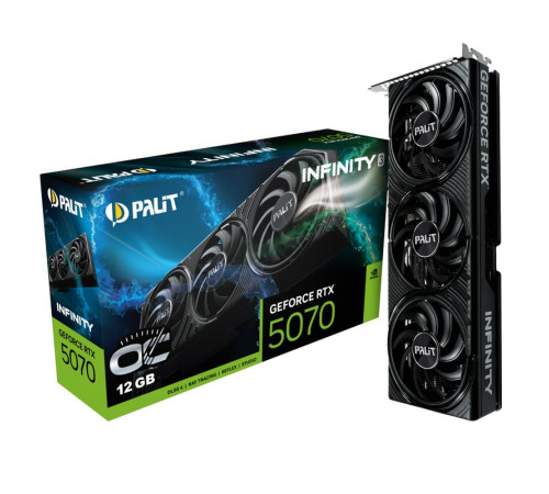 Видеокарта Palit RTX5070 INFINITY 3 OC 12GB, GDDR7/192-bit