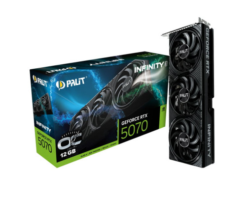 Видеокарта Palit RTX5070 INFINITY 3 OC 12GB, GDDR7/192-bit