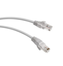 Патч-корд Hyperline U/UTP, неэкранированный, Cat.5e, LSZH, 0.3 м, серый