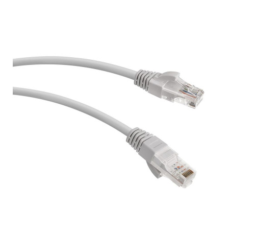 Патч-корд Hyperline U/UTP, неэкранированный, Cat.5e, LSZH, 0.3 м, серый