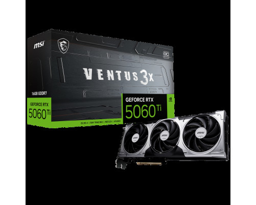 Видеокарта MSI RTX5060Ti VENTUS 3X OC 16GB, GDDR7/128-bit