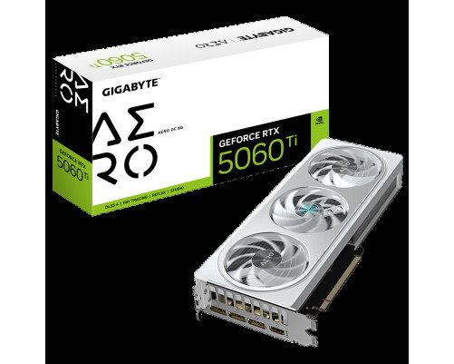 Видеокарта Gigabyte RTX5060Ti AERO OC 8GB, GDDR7/128-bit Видеокарта Gigabyte RTX5060Ti AERO OC 8GB, GDDR7/128-bit