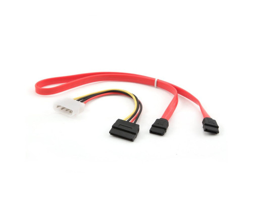 Комплект кабелей SATA Cablexpert CC-SATA-N, интерфейсный (48см) 7pin/7pin и питания (0.15 м) 4pin/15pin, медь, пакет Комплект кабелей SATA Cablexpert CC-SATA-N, интерфейсный (48см) 7pin/7pin и питания (0.15 м) 4pin/15pin, медь, пакет