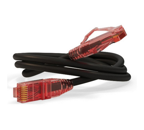 Патч-корд Hyperline U/UTP, Cat.5e, LSZH, 2 м, черный