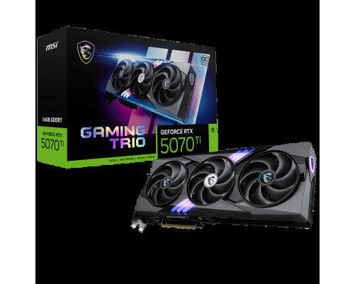 Видеокарта MSI RTX5070Ti GAMING TRIO OC 16GB, GDDR7/256-bit Видеокарта MSI RTX5070Ti GAMING TRIO OC 16GB, GDDR7/256-bit