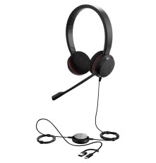 Гарнитура проводная Jabra Evolve 20, StereoMS, черный