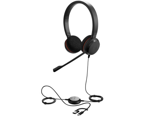 Гарнитура проводная Jabra Evolve 20, StereoMS, черный Гарнитура проводная Jabra Evolve 20, StereoMS, черный