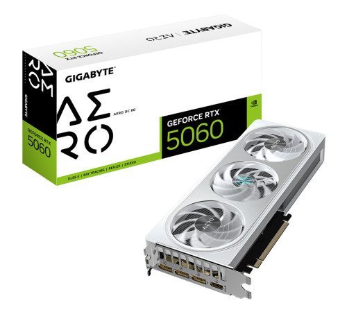 Видеокарта Gigabyte RTX5060 AERO OC 8GB, GDDR7/128-bit