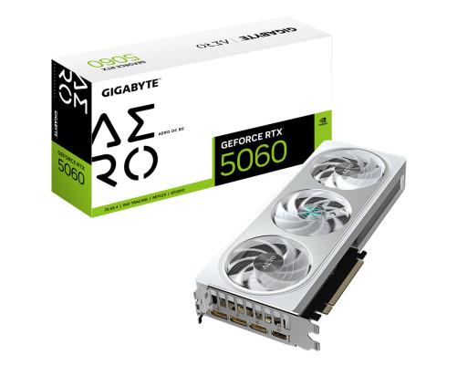 Видеокарта Gigabyte RTX5060 AERO OC 8GB, GDDR7/128-bit