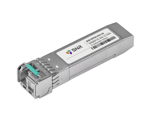 Трансивер SNR SFP28 WDM, 25GBASE, LC, 20км (12dB), 1330nm, SNR-SFP28-W37-20