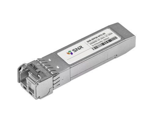 Трансивер SNR SFP28 WDM, 25GBASE, LC, 20км (12dB), 1270nm, SNR-SFP28-W73-20