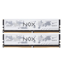 Модуль памяти Apacer 64GB DDR5 5600 DIMM OC NOX White w/HS, kit 2x32GB CL40, 1.25V