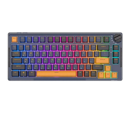 Клавиатура беспроводная игровая Royal Kludge RK-H81, синий