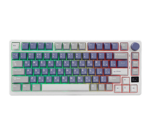 Клавиатура беспроводная игровая Royal Kludge RK-M75, голубой