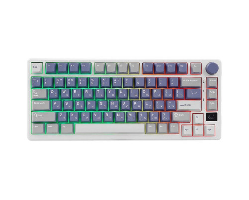 Клавиатура беспроводная игровая Royal Kludge RK-M75, голубой