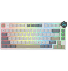 Клавиатура беспроводная игровая Royal Kludge RK N80, бежевый/коричневый/серый
