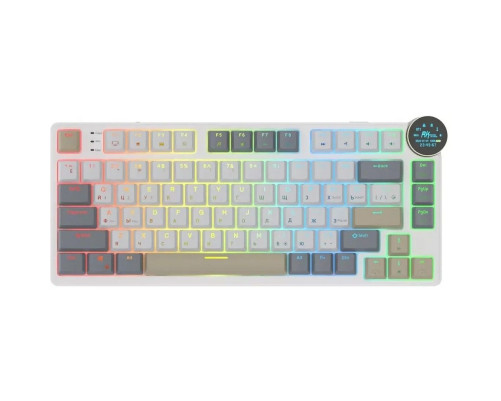 Клавиатура беспроводная игровая Royal Kludge RK N80, бежевый/коричневый/серый Клавиатура беспроводная игровая Royal Kludge RK N80, бежевый/коричневый/серый