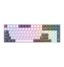 Клавиатура беспроводная игровая Royal Kludge RK100, серый/красный/белый