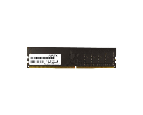 Модуль оперативной памяти Afox 4GB DDR4 2666Mhz DIMM PC4-21300, 288-pin, CL 19-19-19-43, 1.2V Модуль оперативной памяти Afox 4GB DDR4 2666Mhz DIMM PC4-21300, 288-pin, CL 19-19-19-43, 1.2V