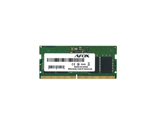 Модуль оперативной памяти Afox 16GB DDR5 5600Mhz SO-DIMM, PC5-44800Mhz, 262- pin, CL46-46-46-90, 1.1V Модуль оперативной памяти Afox 16GB DDR5 5600Mhz SO-DIMM, PC5-44800Mhz, 262- pin, CL46-46-46-90, 1.1V
