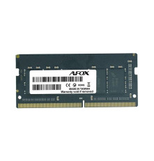 Модуль оперативной памяти Afox 8GB DDR4 3200Mhz SO-DIMM PC4-25600, 260-pin, CL 22-22-22-52, 1.2V