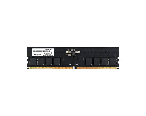 Модуль оперативной памяти Afox 16GB DDR5 4800Mhz UDIMM PC5-38400Mhz, 288-pin, CL40-38-38-77, 1.1V Модуль оперативной памяти Afox 16GB DDR5 4800Mhz UDIMM PC5-38400Mhz, 288-pin, CL40-38-38-77, 1.1V