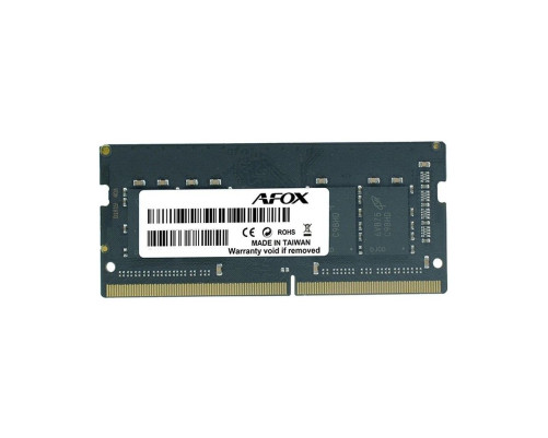 Модуль оперативной памяти Afox 16GB DDR4 3200Mhz SO-DIMM PC4-25600, 260-pin, CL 22-22-22-52, 1.2V Модуль оперативной памяти Afox 16GB DDR4 3200Mhz SO-DIMM PC4-25600, 260-pin, CL 22-22-22-52, 1.2V