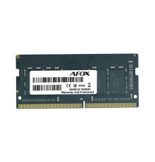 Модуль оперативной памяти Afox 8GB DDR4 2666Mhz SO-DIMM, PC4-21300, 260-pin, CL 19-19-19-43, 1.2V