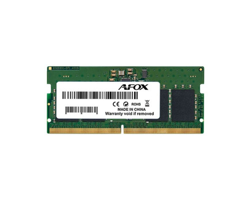 Модуль оперативной памяти Afox 32GB DDR5 5600Mhz SO-DIMM PC5-44800Mhz, 262-pin, CL46-46-46-90, 1.1V Модуль оперативной памяти Afox 32GB DDR5 5600Mhz SO-DIMM PC5-44800Mhz, 262-pin, CL46-46-46-90, 1.1V