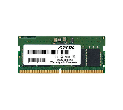 Модуль памяти Afox 32GB DDR5 5200Mhz SO-DIMM Single Channel Package (1x32GB) , PC5-41600, 262-Pin, Non-ECC, Un-Buffered, CL42-42-42-83, 1.1V