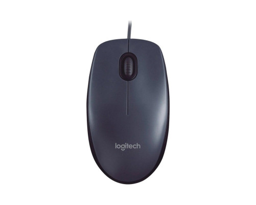 Мышь проводная Logitech M90, темно-серый