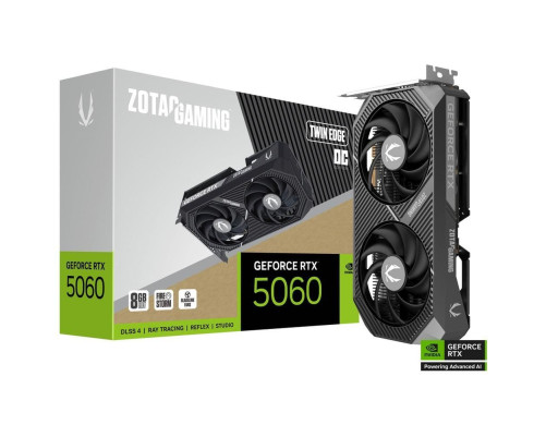 Видеокарта Zotac RTX5060 TWIN EDGE OC 8GB, GDDR7/128-bit Видеокарта Zotac RTX5060 TWIN EDGE OC 8GB, GDDR7/128-bit