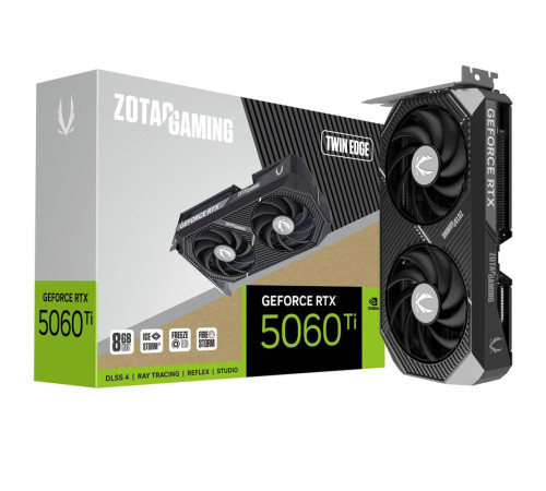 Видеокарта Zotac RTX5060Ti TWIN EDGE 8GB, GDDR7/128-bit