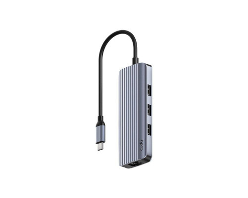 USB-концентратор CUDY UH606, 6-IN-1, USB-C Hub with GbE & 4K@60Hz HDMI USB-концентратор CUDY UH606, 6-IN-1, USB-C Hub with GbE & 4K@60Hz HDMI
