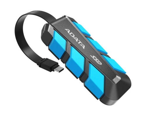 Внешний накопитель SSD 2TB ADATA SC740 SC740-2000G-CBU, USB 3.1,черный/синий Внешний накопитель SSD 2TB ADATA SC740 SC740-2000G-CBU, USB 3.1,черный/синий