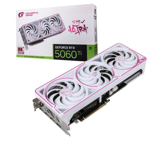 Видеокарта Colorful RTX5060Ti ULTRA W OC 8GB-V 8GB, GDDR7/128-bit