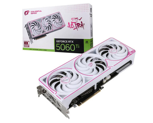 Видеокарта Colorful RTX5060Ti ULTRA W OC 8GB-V 8GB, GDDR7/128-bit Видеокарта Colorful RTX5060Ti ULTRA W OC 8GB-V 8GB, GDDR7/128-bit
