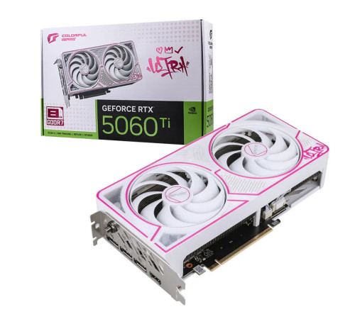 Видеокарта Colorful RTX5060Ti ULTRA W DUO OC 8GB-V 8GB, GDDR7/128-bit