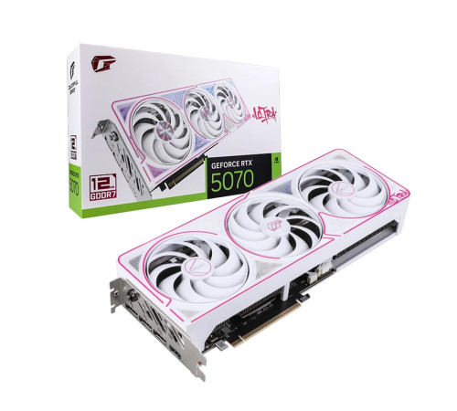 Видеокарта Colorful RTX5070 ULTRA W OC 12GB-V 12GB, GDDR7/192-bit