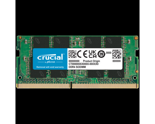 Модуль оперативной памяти Crucial 8GB Basic DDR4 3200Mhz PC4-25600 SO-DIMM CL19 1.2V Модуль оперативной памяти Crucial 8GB Basic DDR4 3200Mhz PC4-25600 SO-DIMM CL19 1.2V