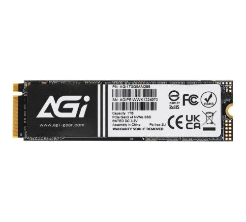 Твердотельный накопитель AGI AI298, 1TB, M.2(22x80mm)