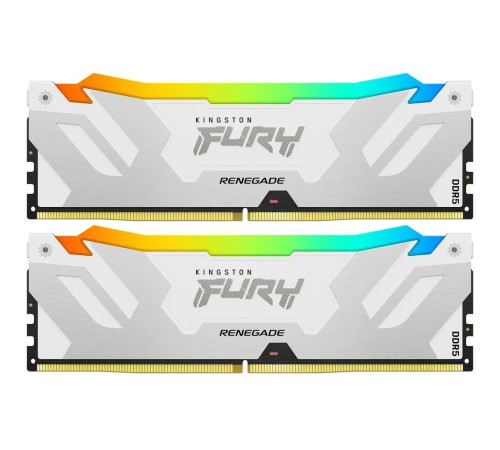 Модуль оперативной памяти Kingston 48GB FURY Renegade White RGB DDR5 8000Mhz DIMM (Kit 2*24gb) CL38