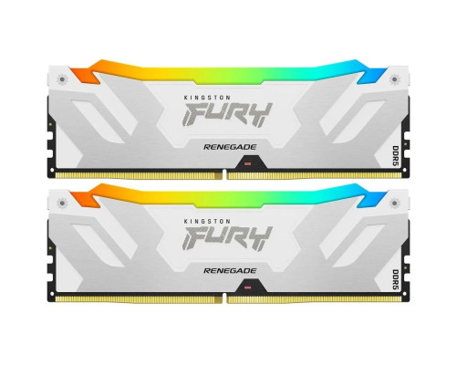 Модуль оперативной памяти Kingston 48GB FURY Renegade White RGB DDR5 8000Mhz DIMM (Kit 2*24gb) CL38 Модуль оперативной памяти Kingston 48GB FURY Renegade White RGB DDR5 8000Mhz DIMM (Kit 2*24gb) CL38